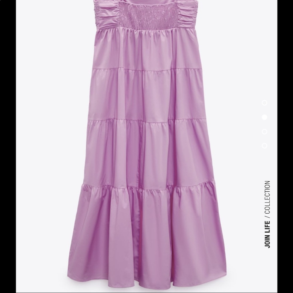Zara tiered poplin dress - Picture 3 of 6